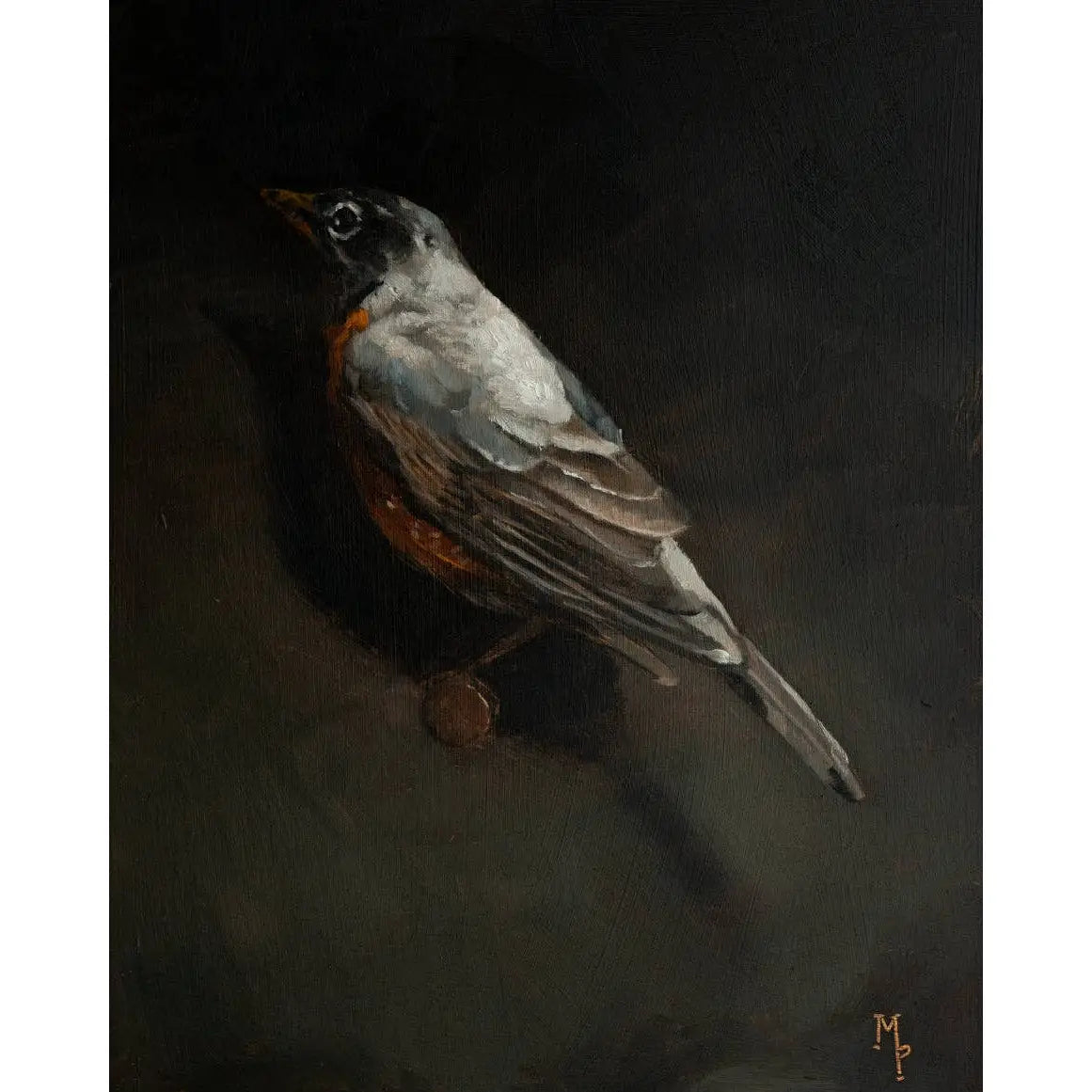 Art Print - Robin Painting - 5x7 - Miss Mustard Seed