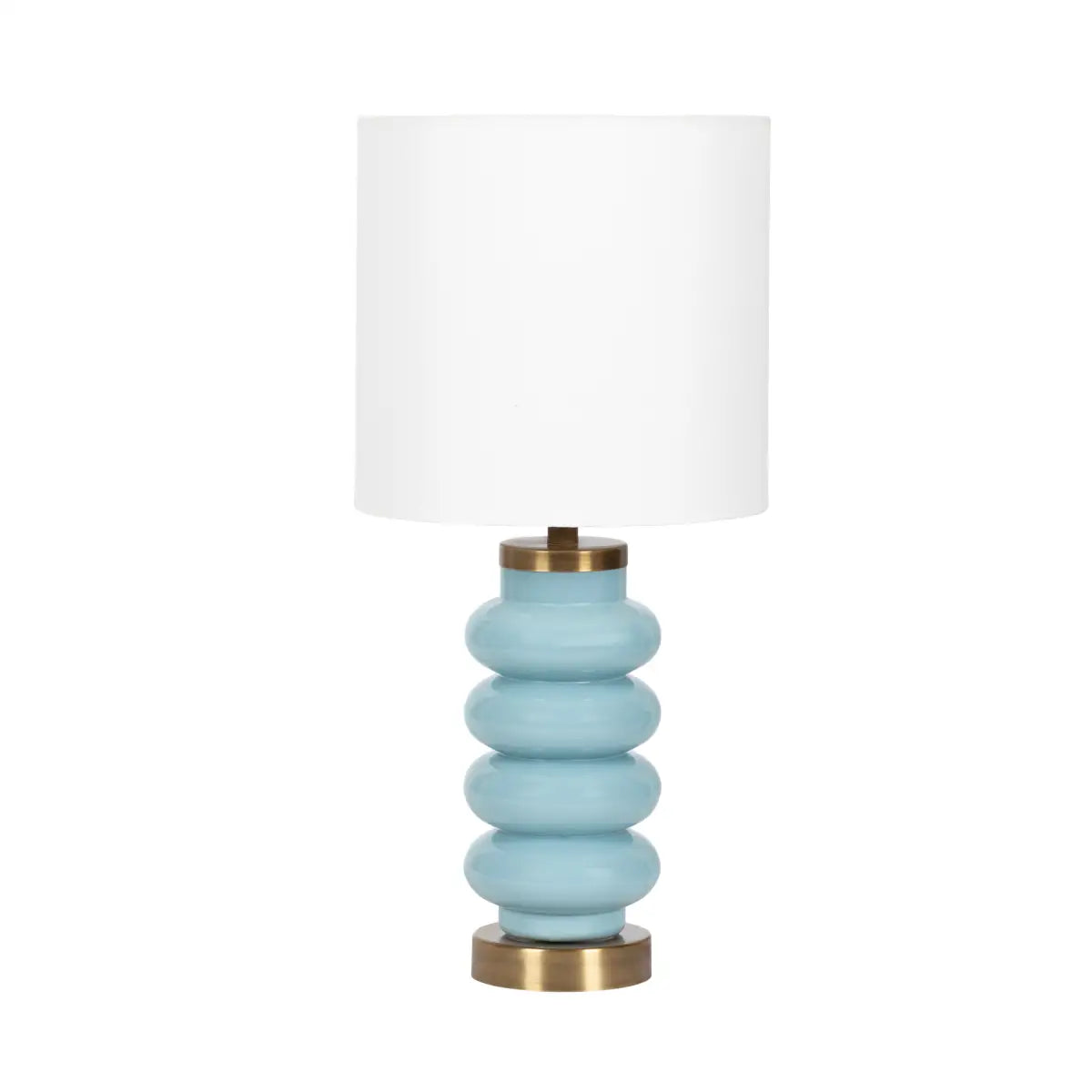 Rogala Mid Century Modern Table Lamp - Blue/Gold - kateandlaurel