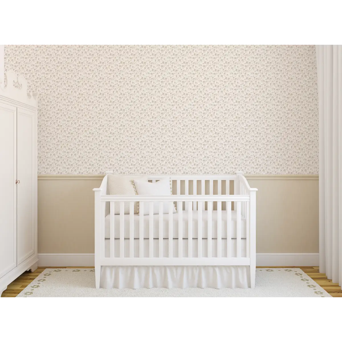 Romie Wallpaper - Mini Flowers - by Ashleigh Fish - Loomwell Home Goods
