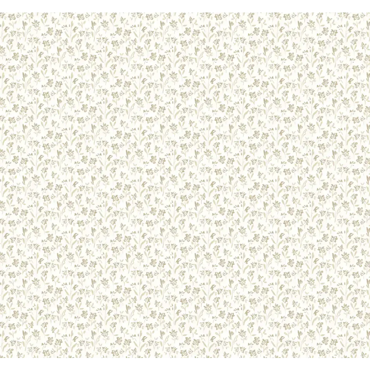 Romie Wallpaper - Mini Flowers - by Ashleigh Fish - Sample 1 foot by 1 foot / Beige - Loomwell Home Goods