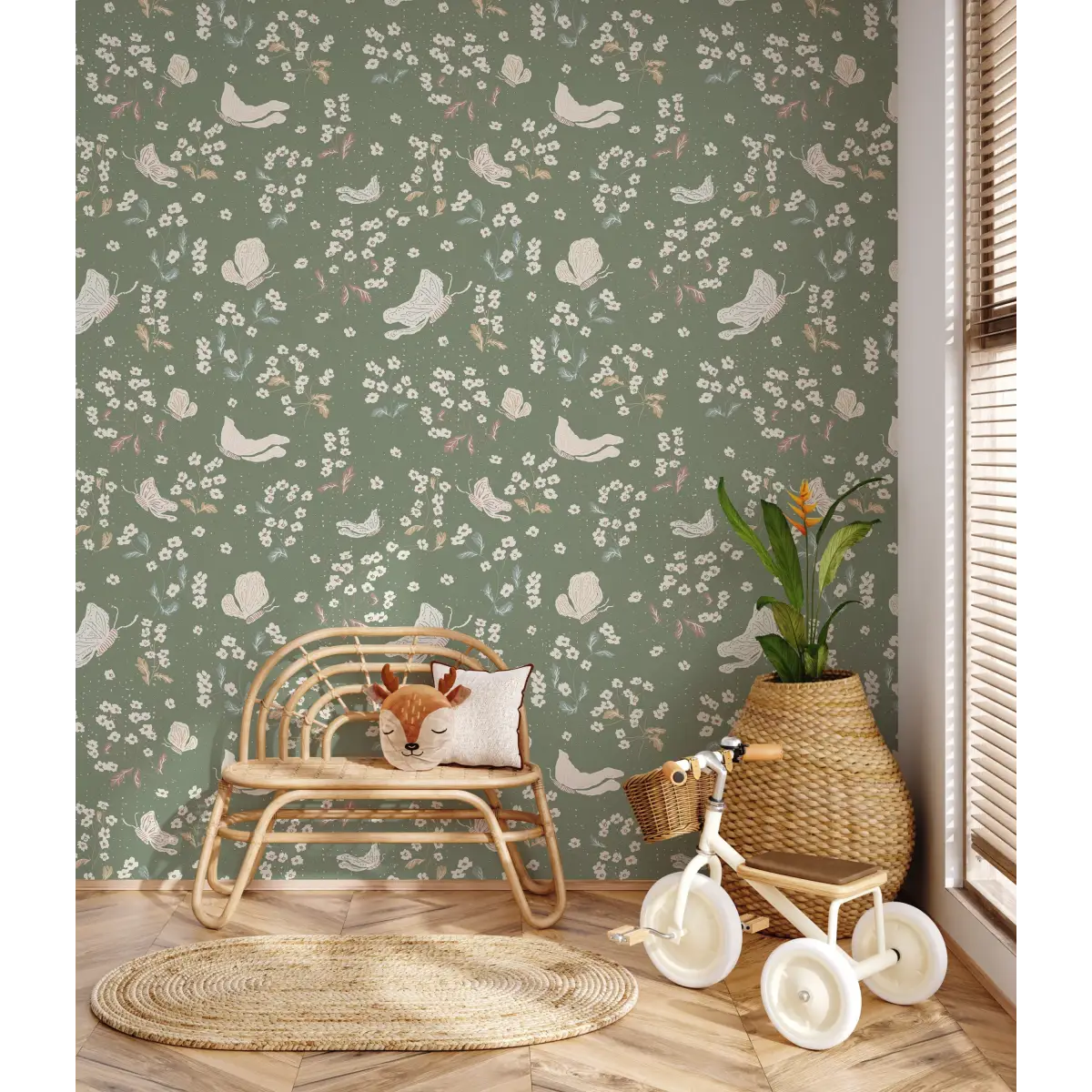 Ronnie Wallpaper - Vintage Butterflies - by Creating to Love - Loomwell Home Goods