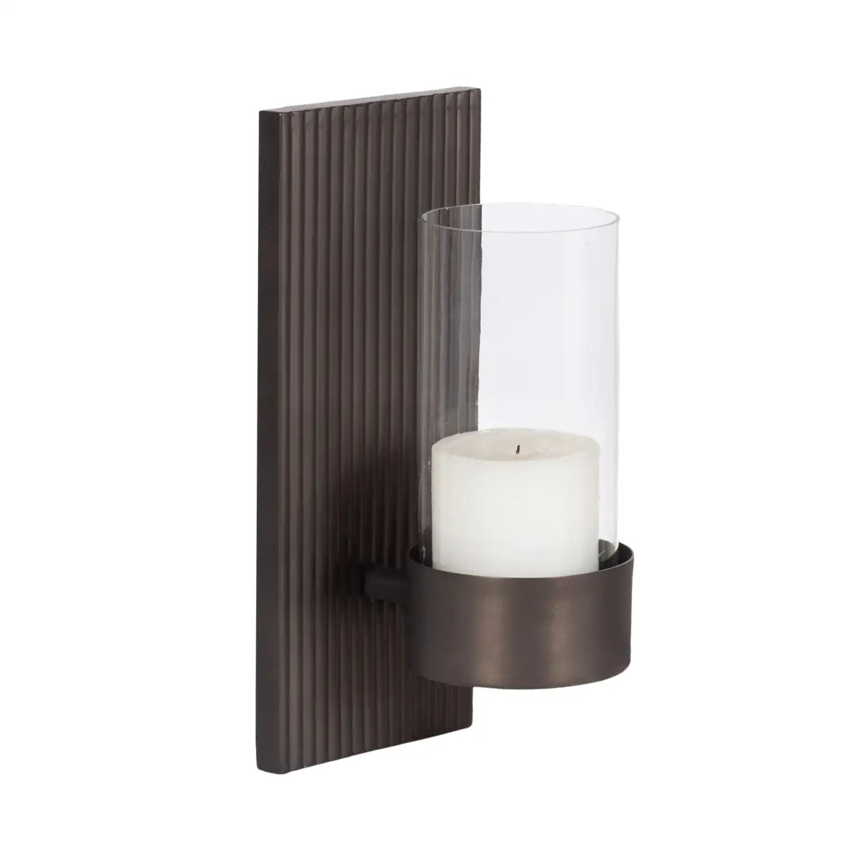Rooks Rectangle Metal Wall Sconce - Pewter - kateandlaurel