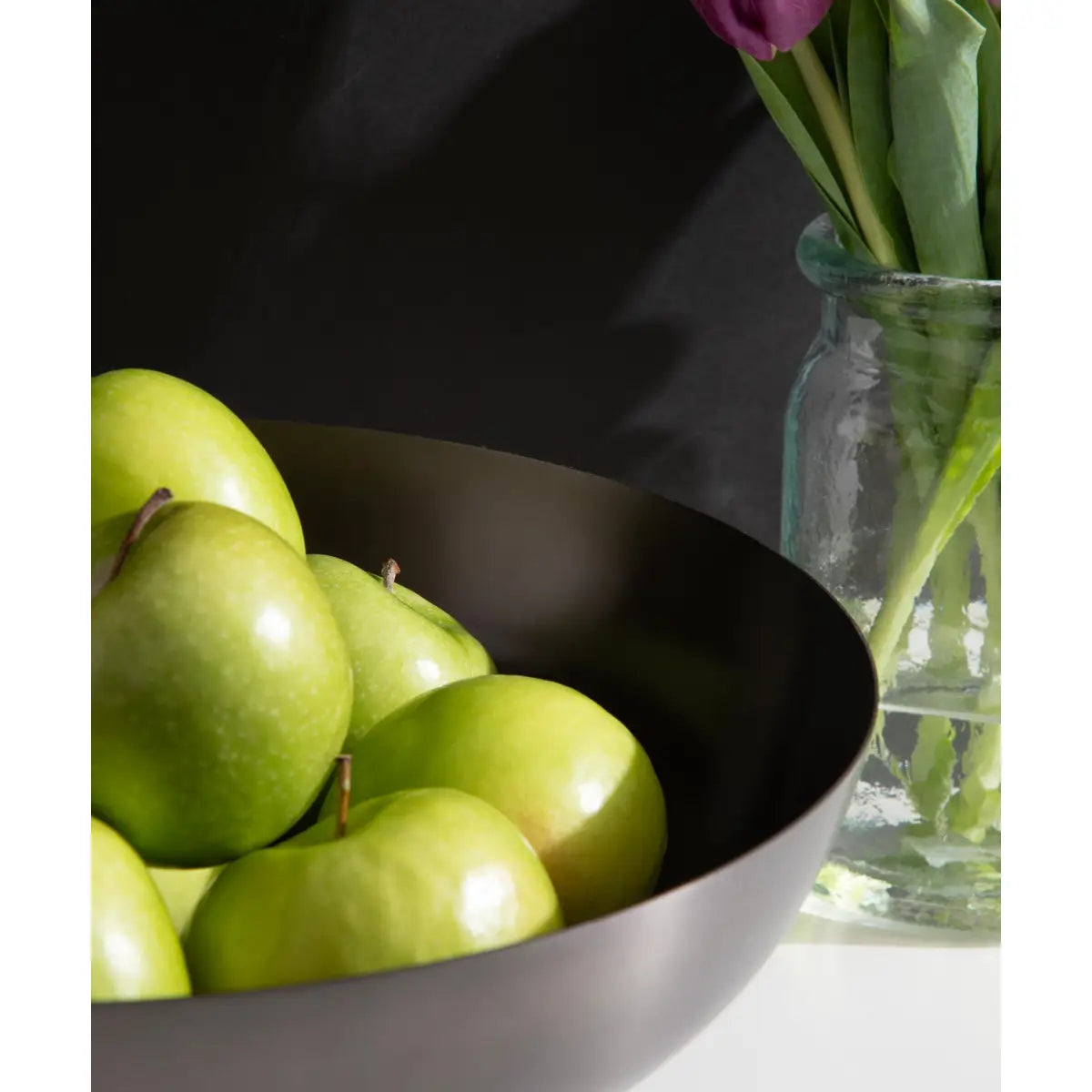 Rooks Ribbed Modern Metal Bowl - kateandlaurel