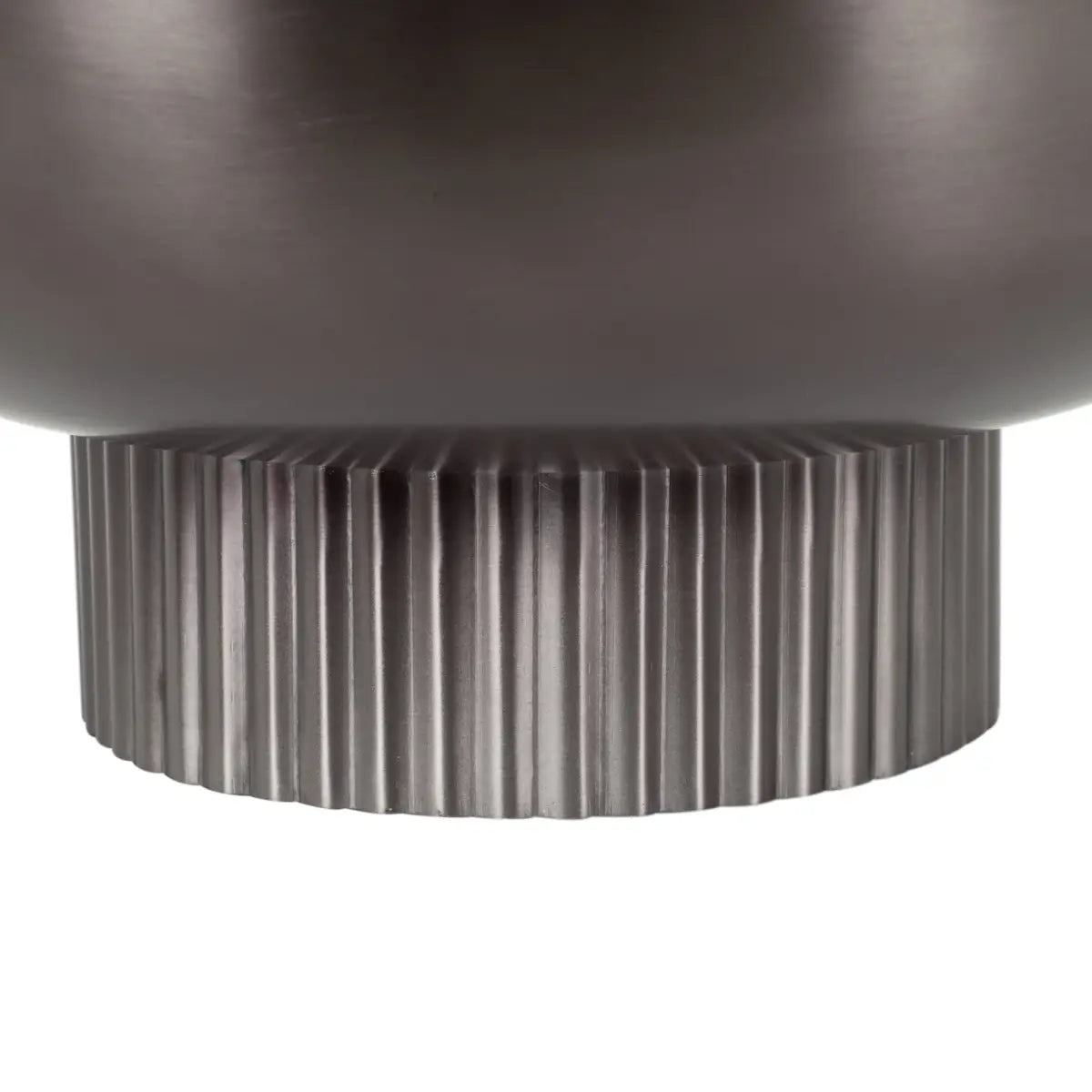 Rooks Ribbed Modern Metal Bowl - kateandlaurel