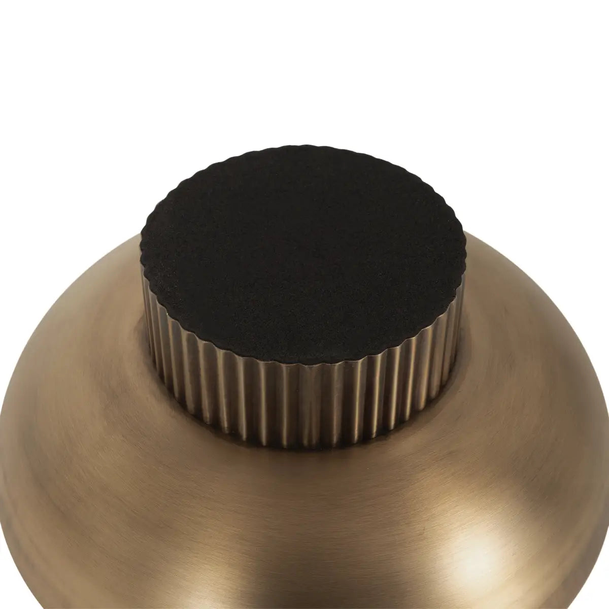 Rooks Ribbed Modern Metal Bowl - kateandlaurel