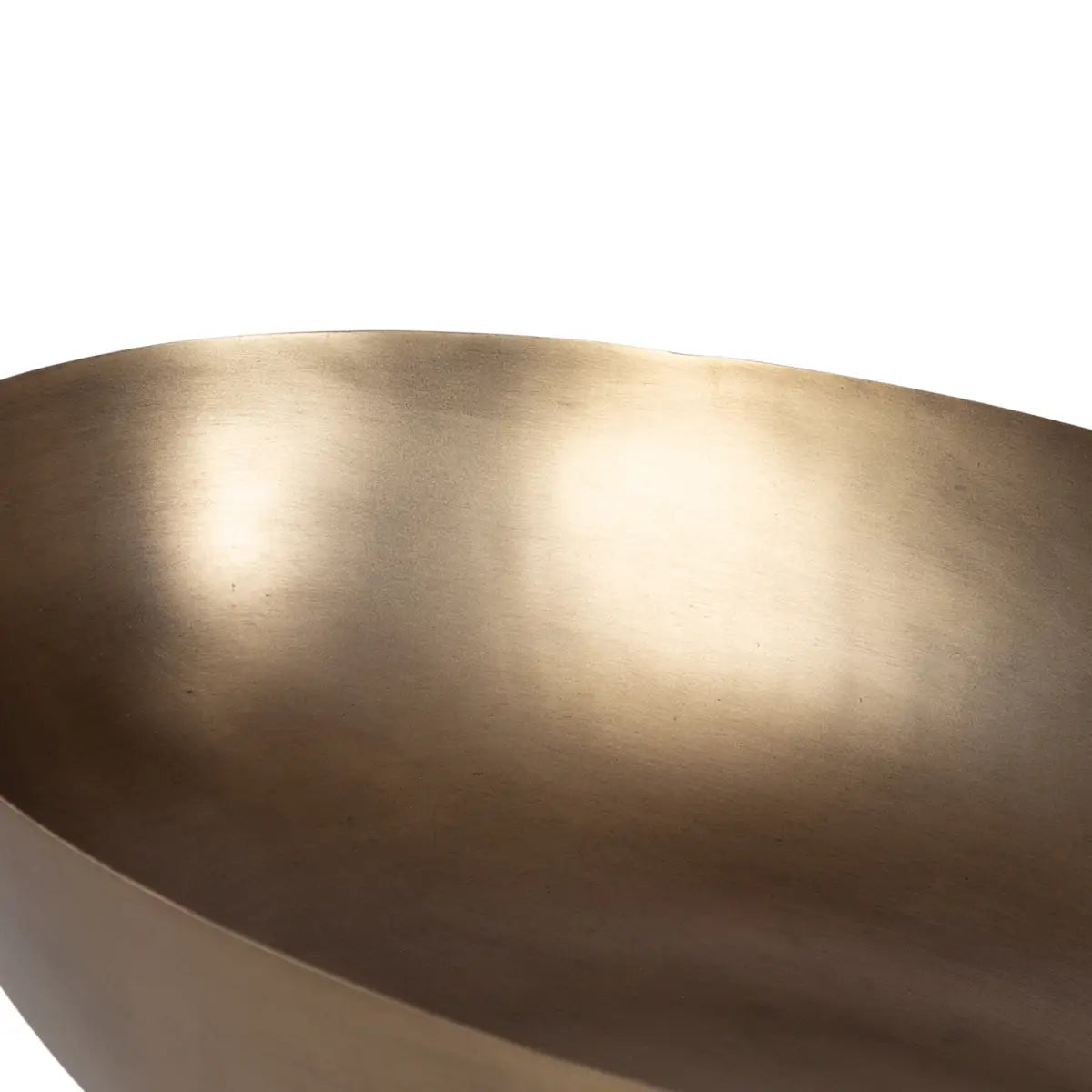 Rooks Ribbed Modern Metal Bowl - kateandlaurel