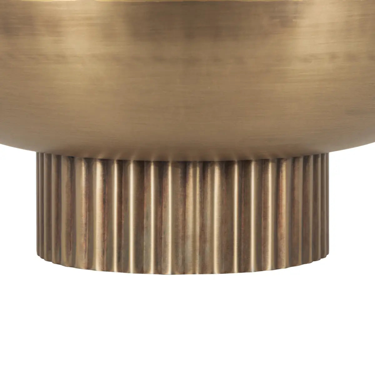 Rooks Ribbed Modern Metal Bowl - kateandlaurel
