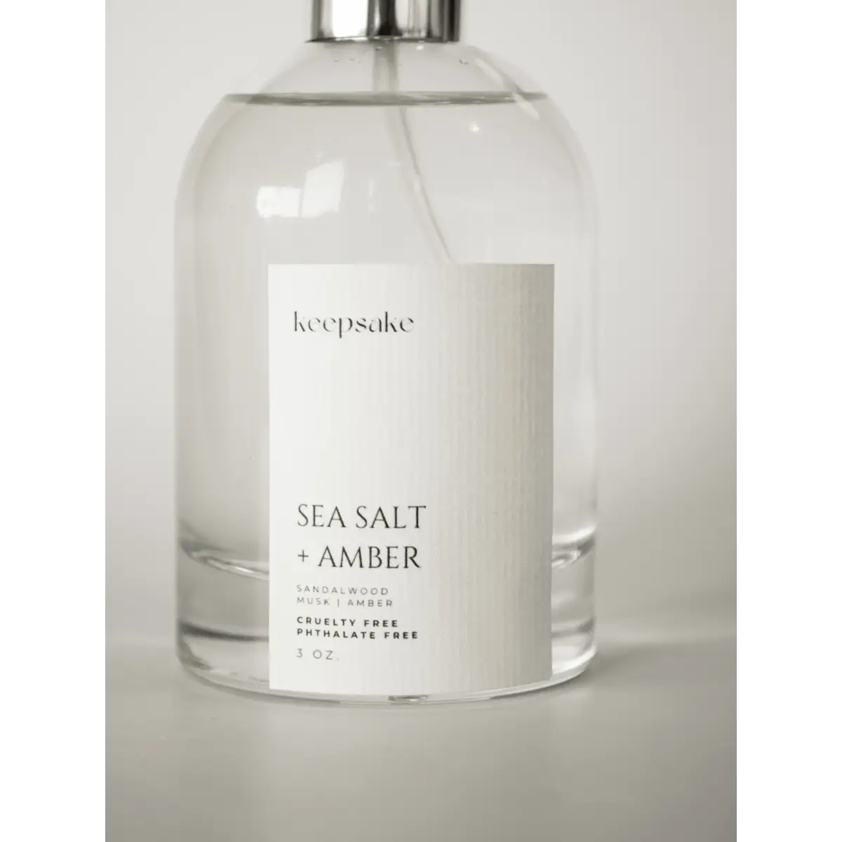 Room or Linen Spray - Sea Salt + Amber - Keepsake Candle | Curated