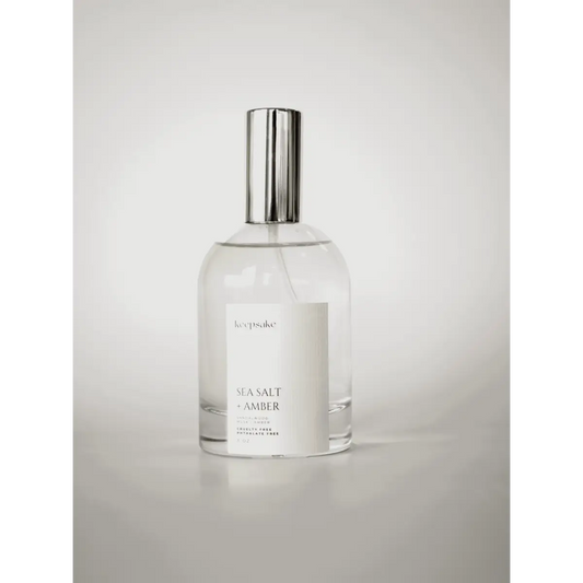 Room or Linen Spray - Sea Salt + Amber - Keepsake Candle | Curated