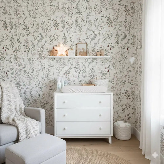Roscoe Wallpaper - Wildflower Specimens - by Brittany Polatis Design - Loomwell Home Goods