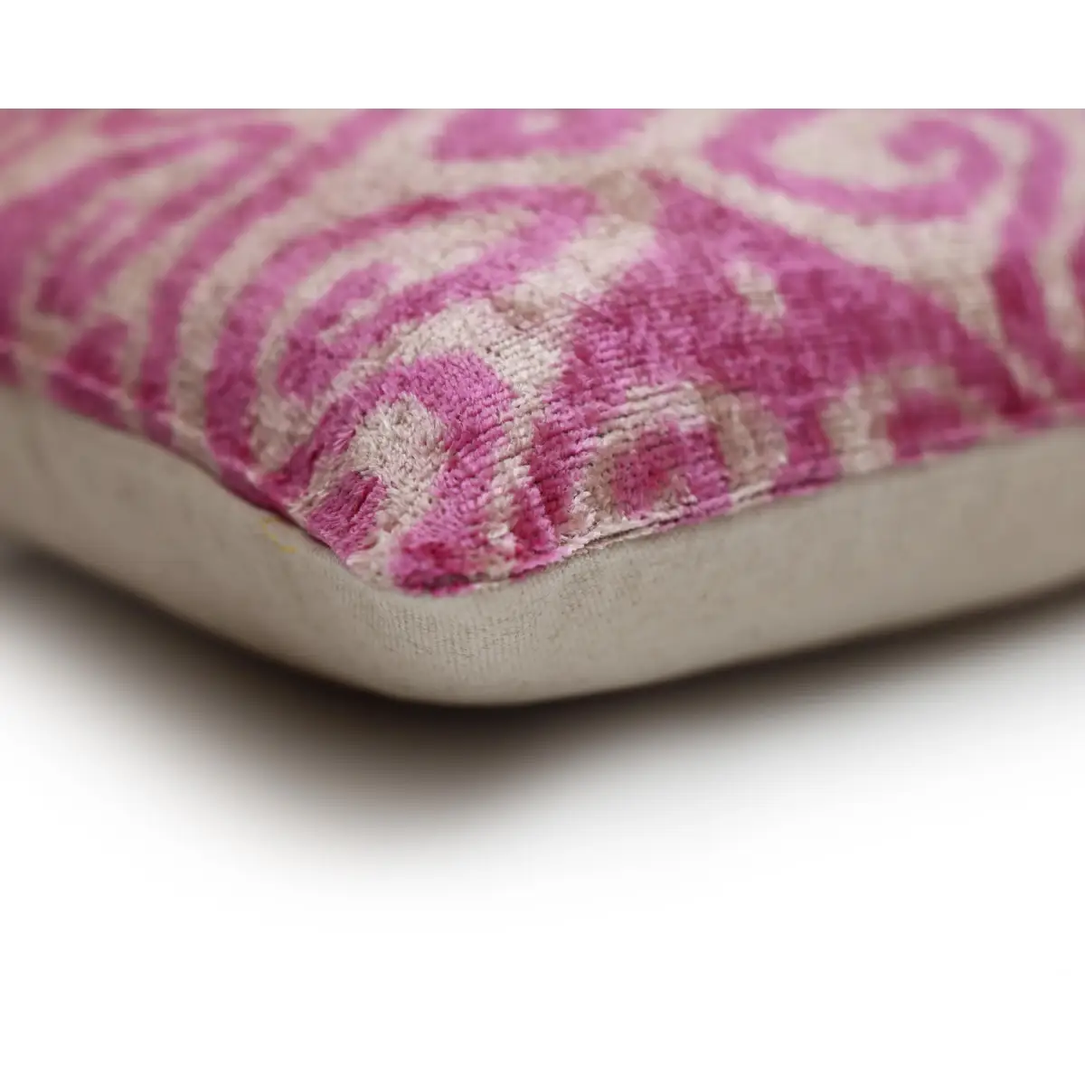 Rose Silk Velvet Pillow - 16x24 - Handmade Luxury Lumbar Cushion - Canvello