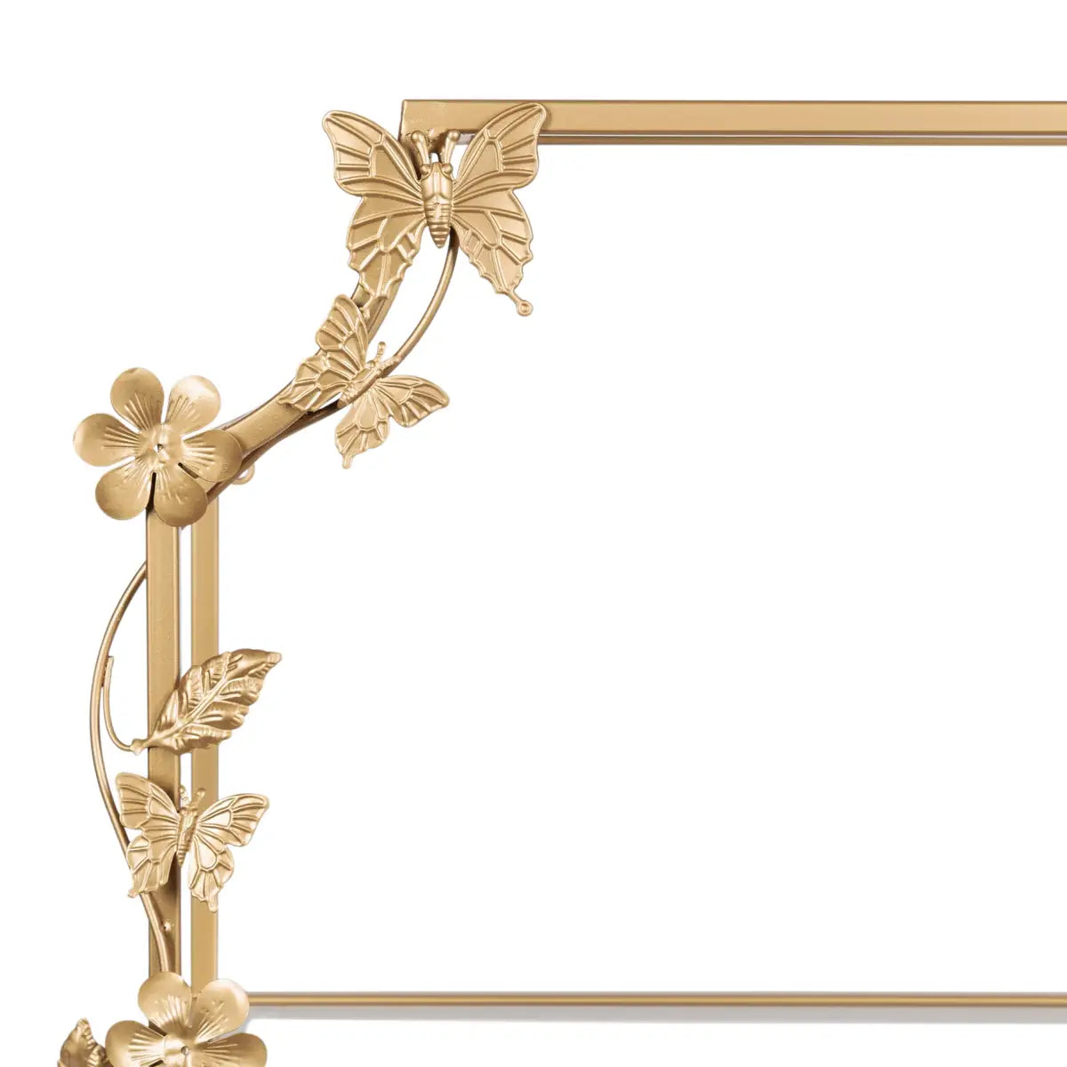 Rosella Floral Tiered Metal Wall Shelf - kateandlaurel