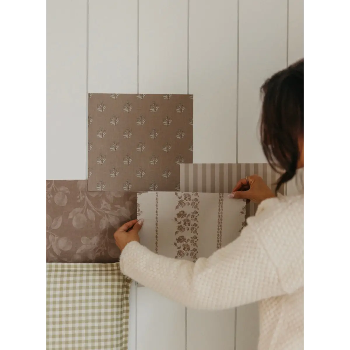 Roselle Stripe Wallpaper - Roses Cottage Stripe - by Safari Natalia x Taddy Mikelaites - Loomwell Home Goods