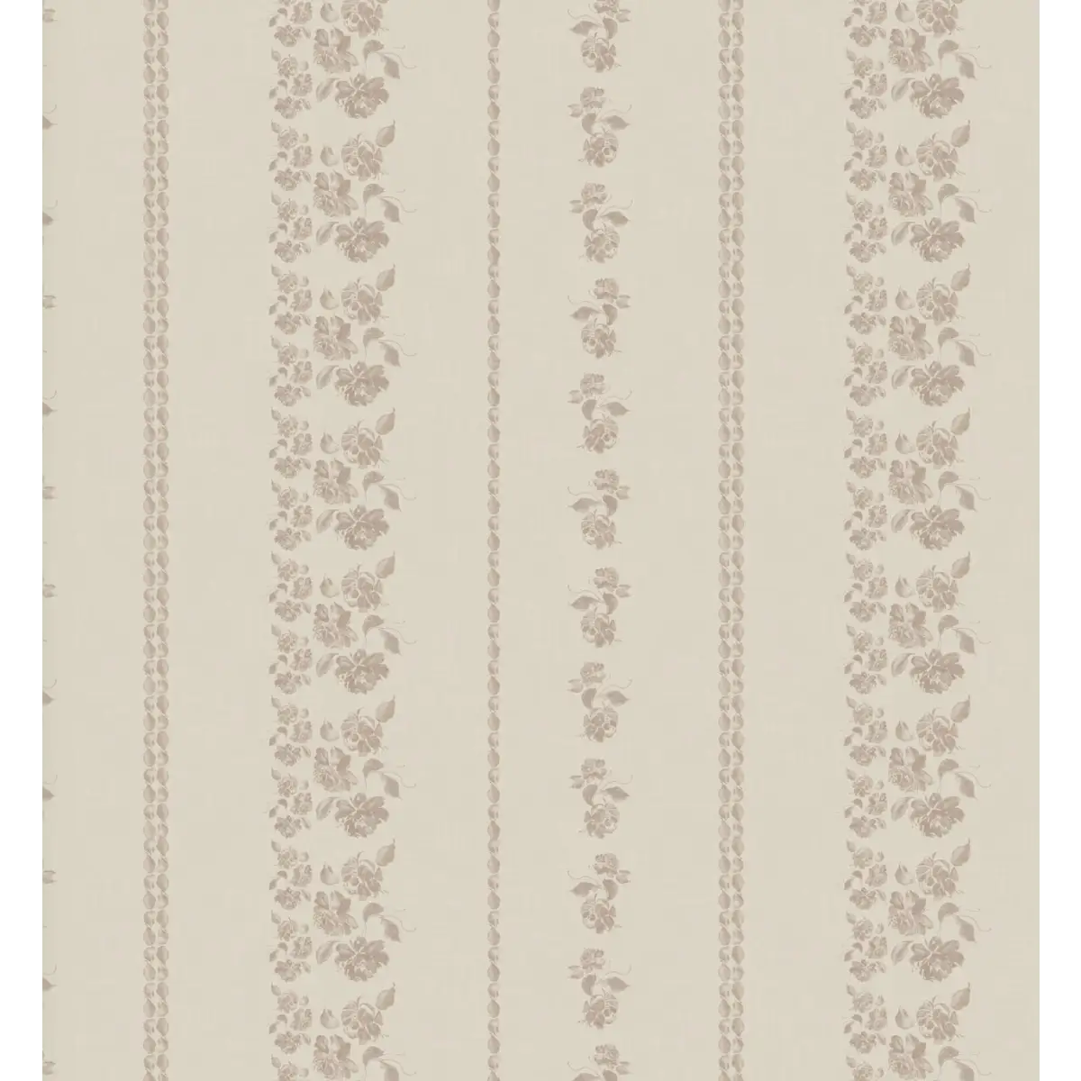 Roselle Stripe Wallpaper - Roses Cottage Stripe - by Safari Natalia x Taddy Mikelaites - Sample 1 foot by 1 foot