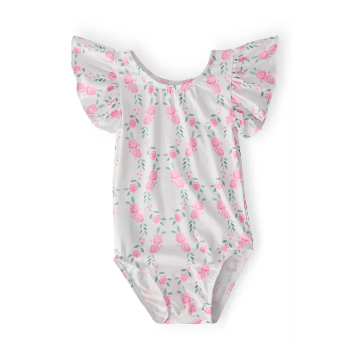 Flutter Sleeve Leotard - Rosie Posie - 6-12M - Mila & Rose ®