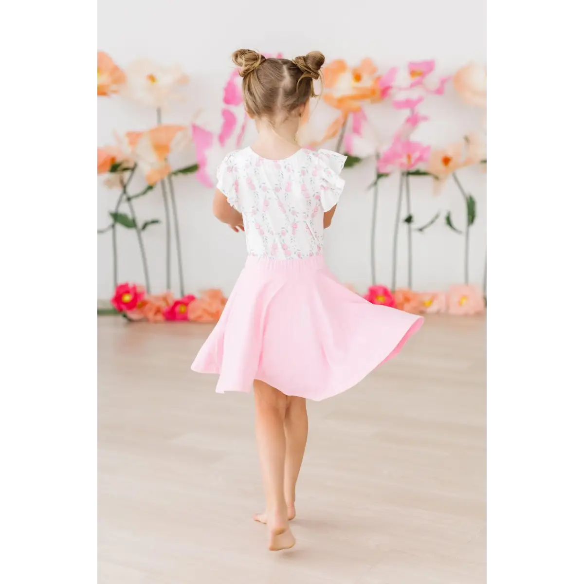 Flutter Sleeve Leotard - Rosie Posie - Mila & Rose ®