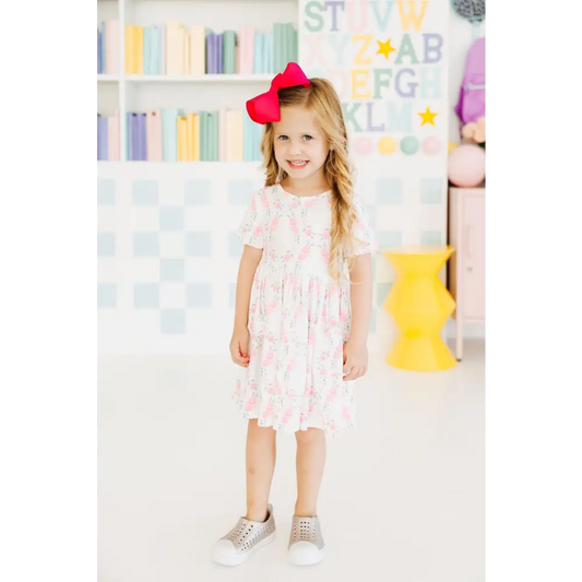 Rosie Posie S/S Pocket Twirl Dress - Mila & Rose ®