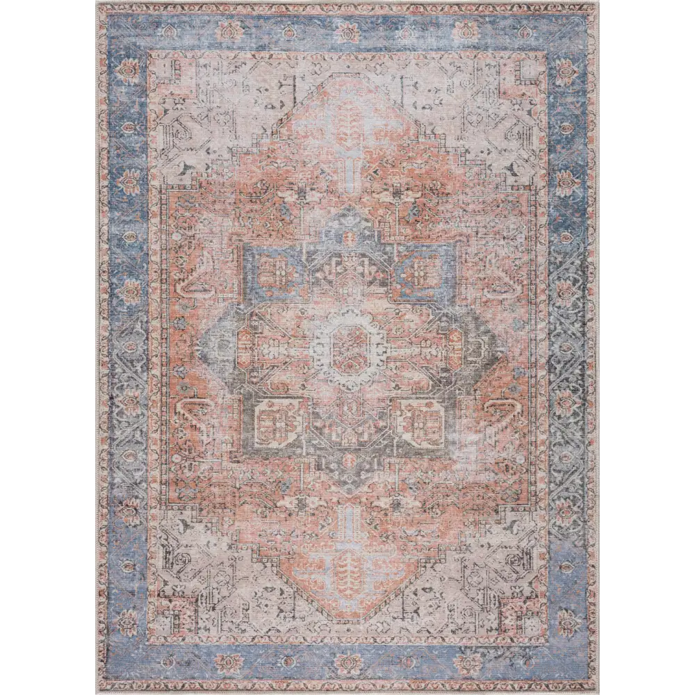 Rosman Distressed Washable Rug - Boutique Rugs
