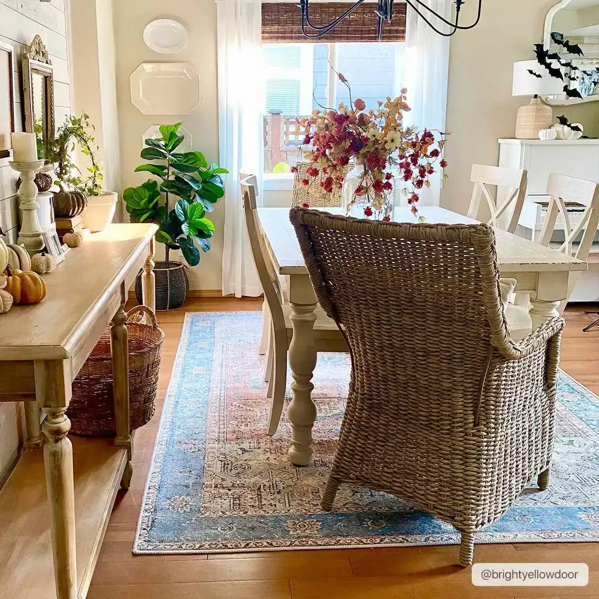 Rosman Distressed Washable Rug - Boutique Rugs