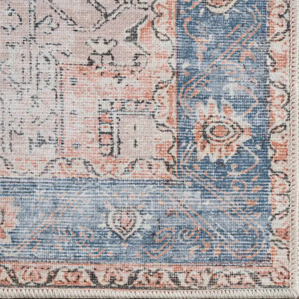Rosman Distressed Washable Rug - Boutique Rugs