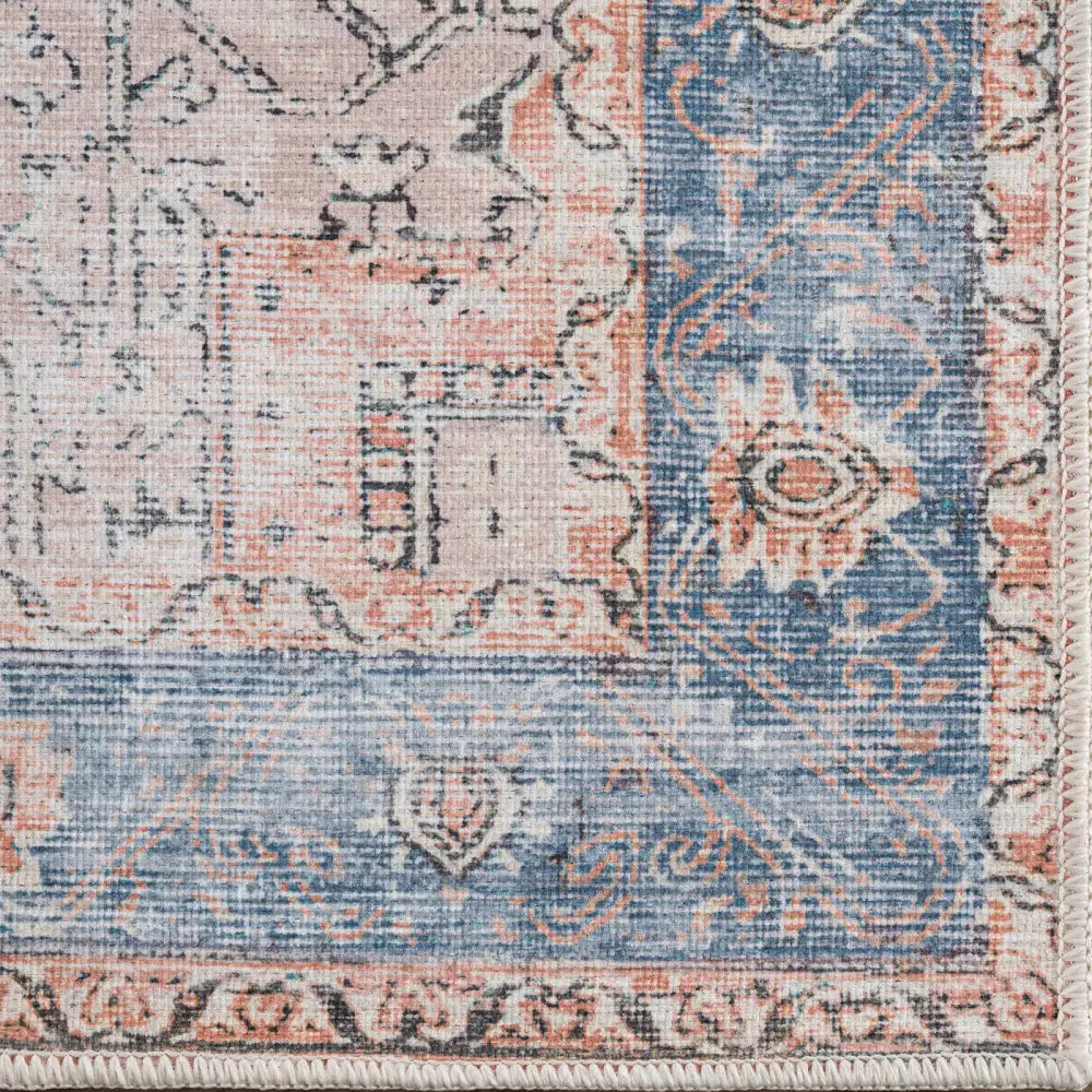 Rosman Distressed Washable Rug - Boutique Rugs