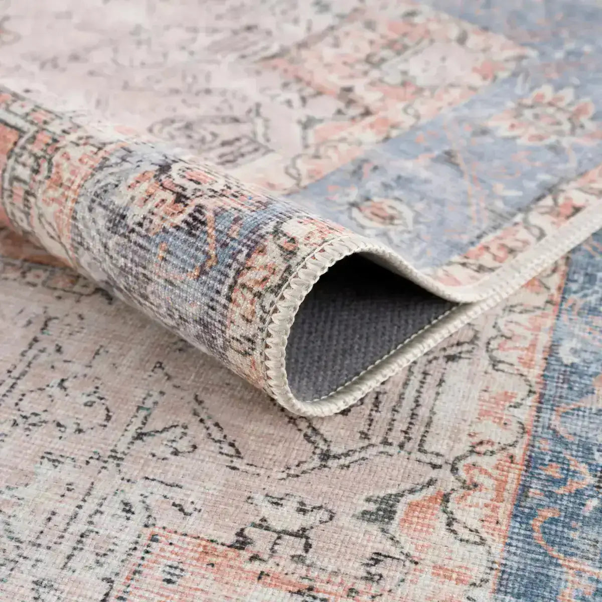 Rosman Distressed Washable Rug - Boutique Rugs