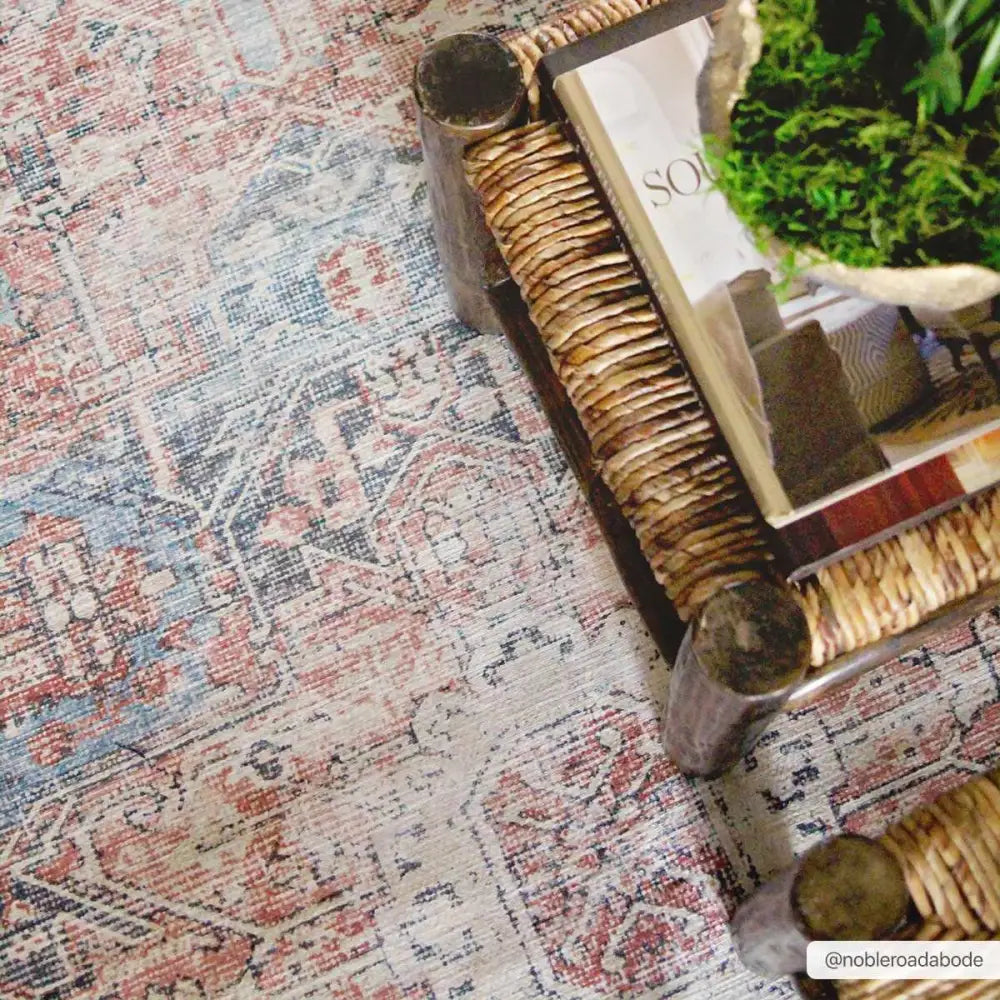 Rosman Distressed Washable Rug - Boutique Rugs