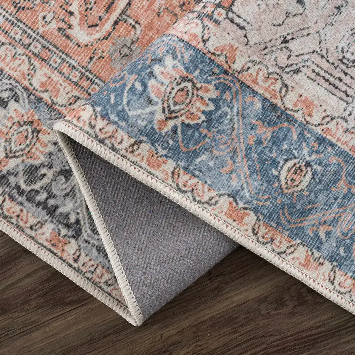 Rosman Distressed Washable Rug - Boutique Rugs