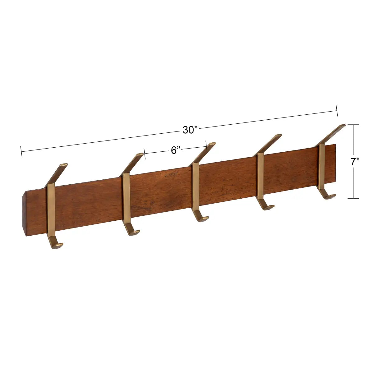Rossmore Wood and Metal Hooks - kateandlaurel