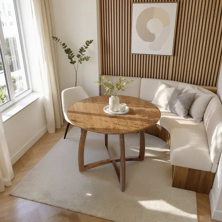 Round Dining Table - Alma 36 in Mid-Century Modern Kitchen & Dining Room - Megsu