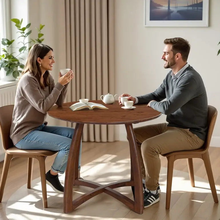 Round Dining Table - Alma 36 in Mid-Century Modern Kitchen & Dining Room - Megsu