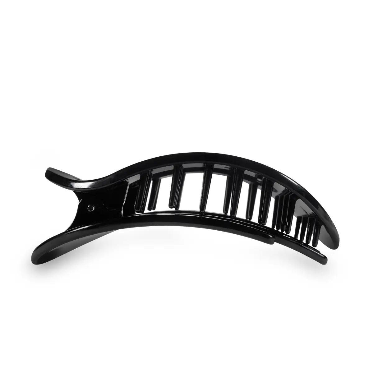 Round Flat Hair Clip - Jet Black - Large - TELETIES