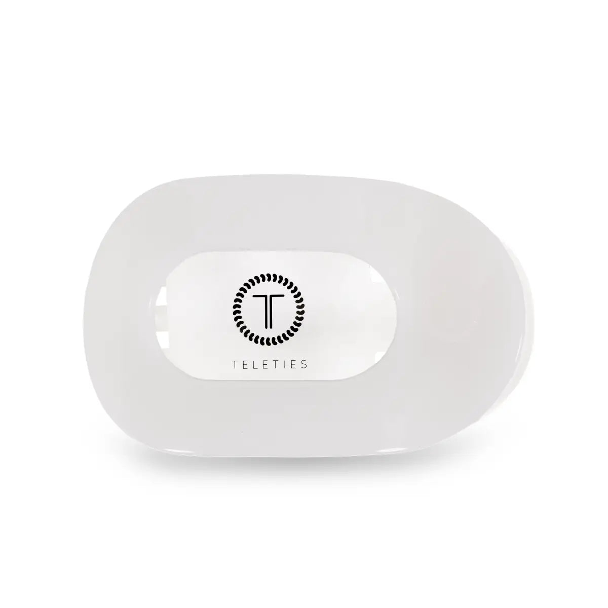 Round Flat Hair Clip - Coconut White - Small - TELETIES