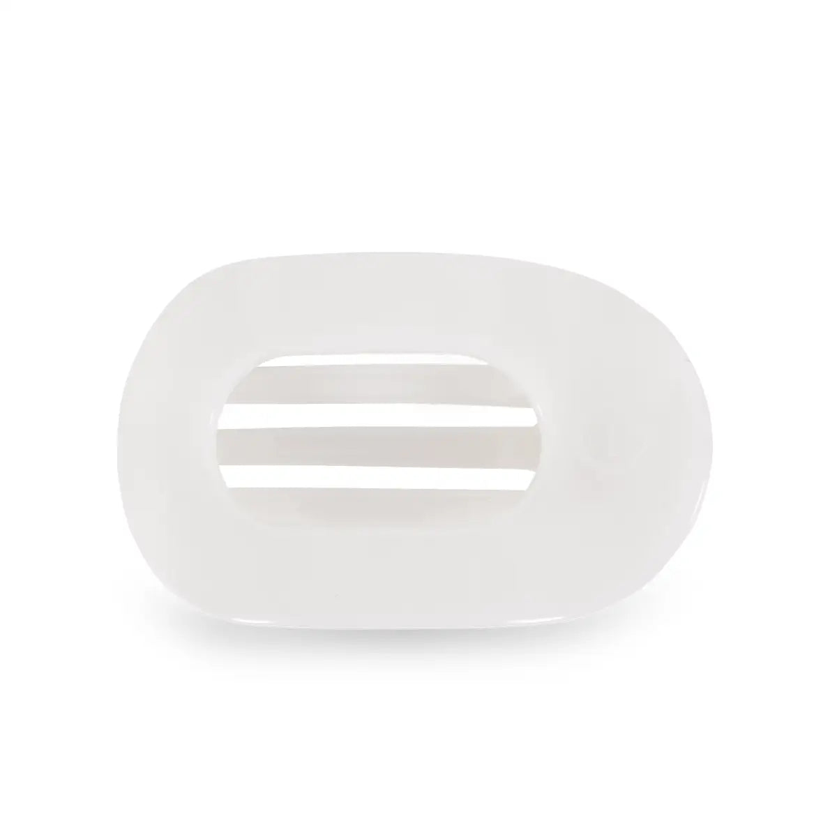 Round Flat Hair Clip - Coconut White - Small - TELETIES