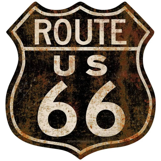 Vinyl Sticker - Route 66 - Large - RetroPlanet