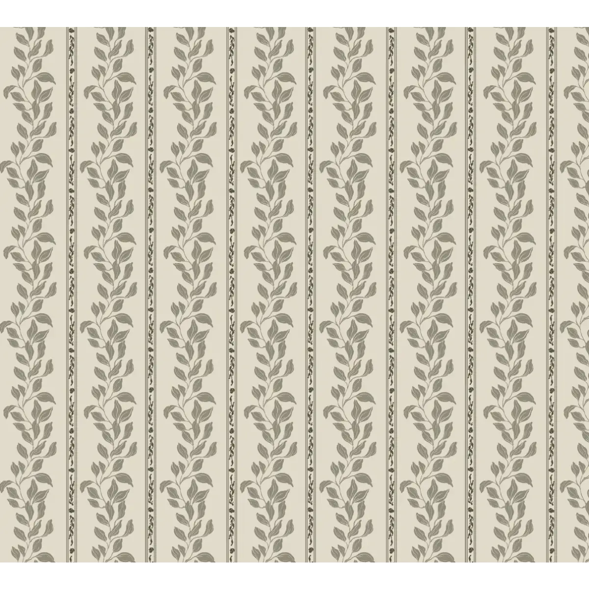 Rowe Wallpaper - Leaf Stripes - by The Fibery - Sample 1 foot by 1 foot / Light Sage - Loomwell Home Goods