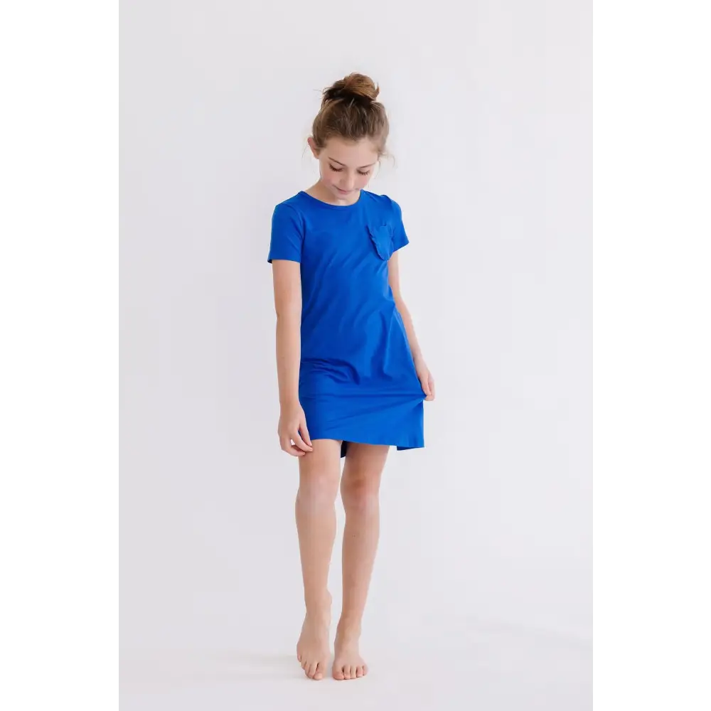 Royal Blue T-Shirt Dress - Mila & Rose ®