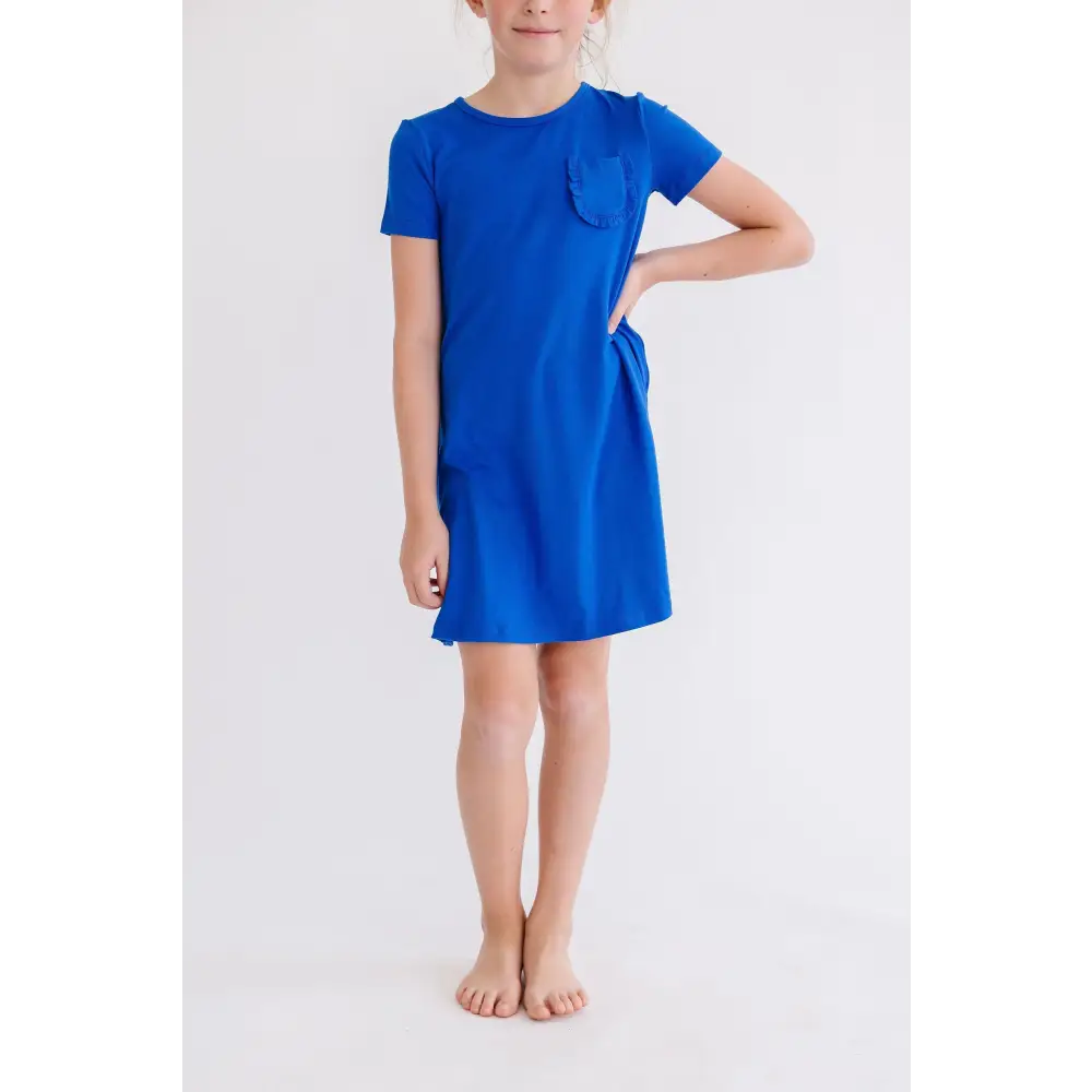 Royal Blue T-Shirt Dress - Mila & Rose ®