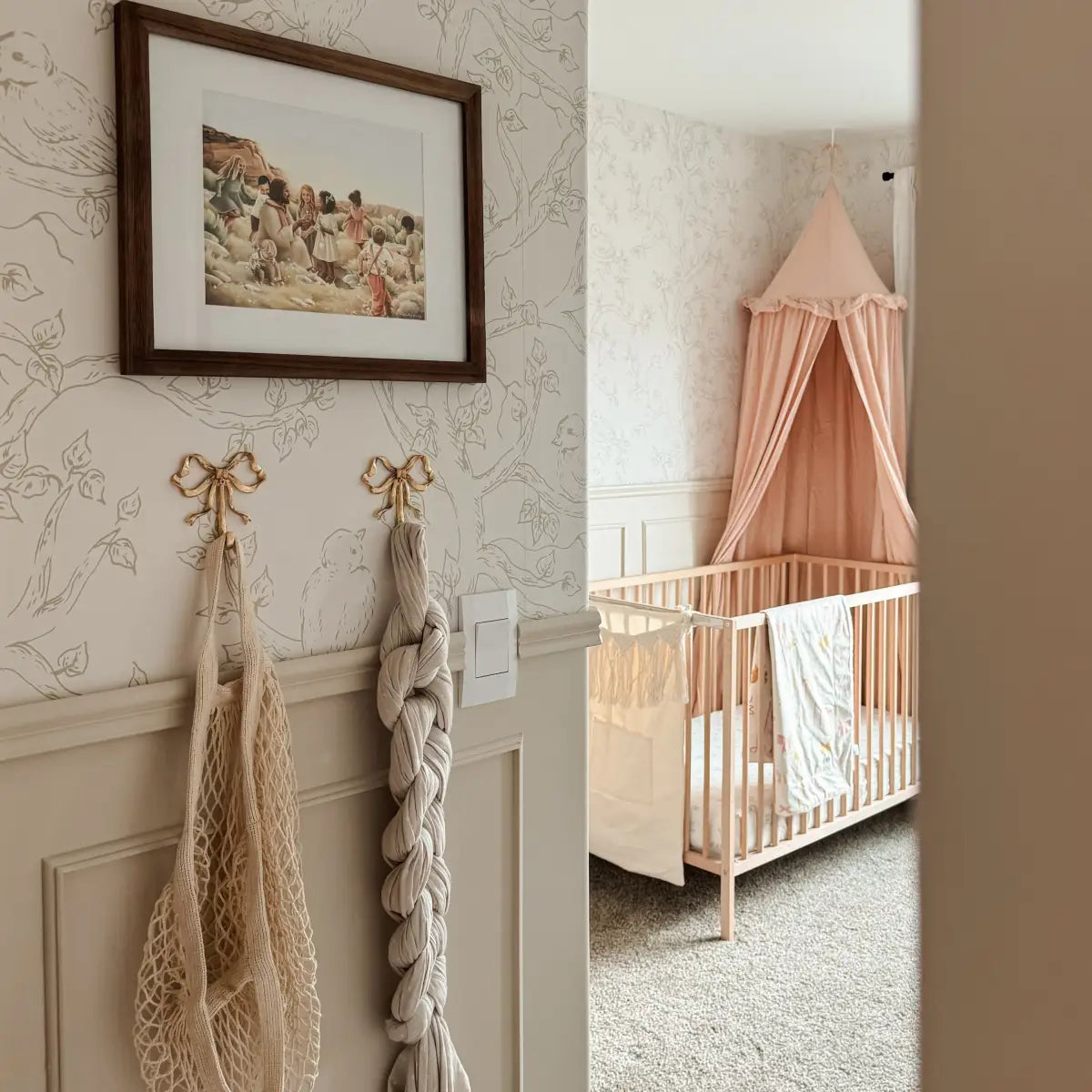 Ruby Wallpaper - Birds in Branches - by Ali Anni - Loomwell Home Goods