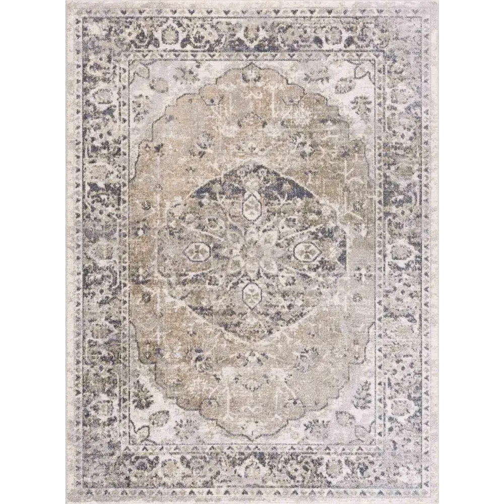 Rudo Beige Washable Area Rug - 7’10’’ x 10’2’’ Rectangle - Boutique Rugs