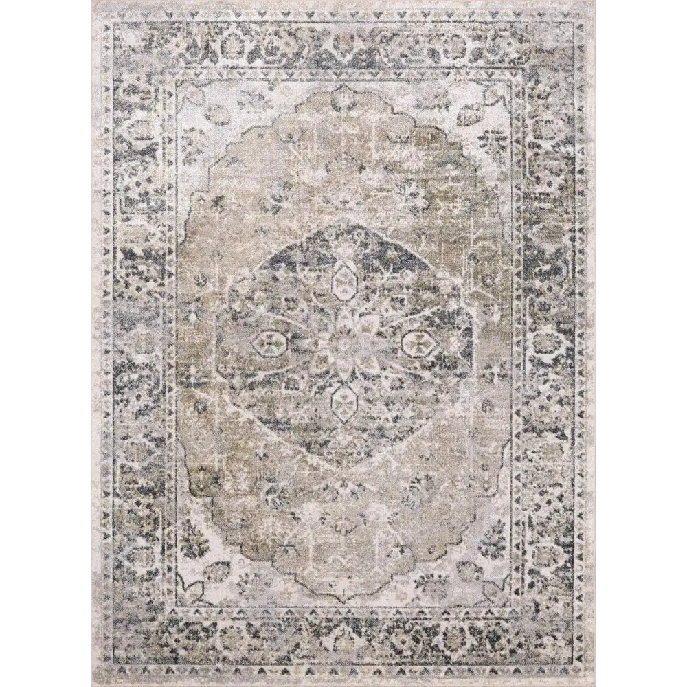 Rudo Beige Washable Area Rug - 9’2’’ x 12’ Rectangle - Boutique Rugs