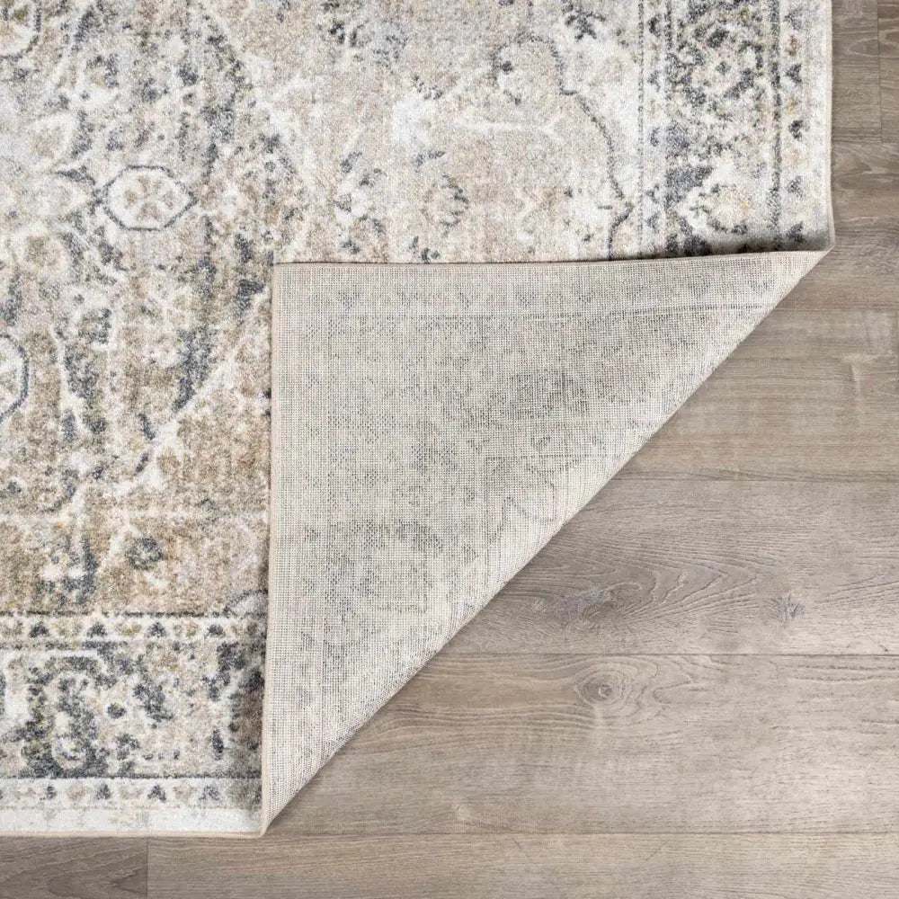 Rudo Beige Washable Area Rug - Boutique Rugs