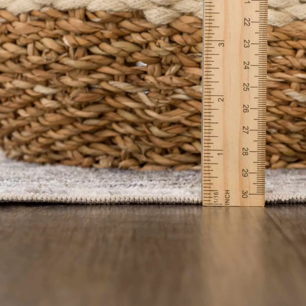 Rudo Beige Washable Area Rug - Boutique Rugs