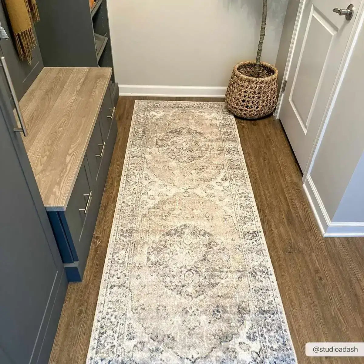 Rudo Beige Washable Area Rug - Boutique Rugs