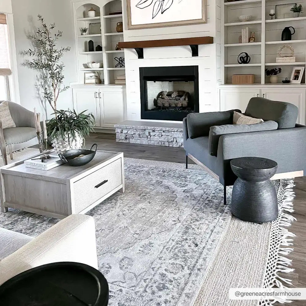 Rudo Beige Washable Area Rug - Boutique Rugs