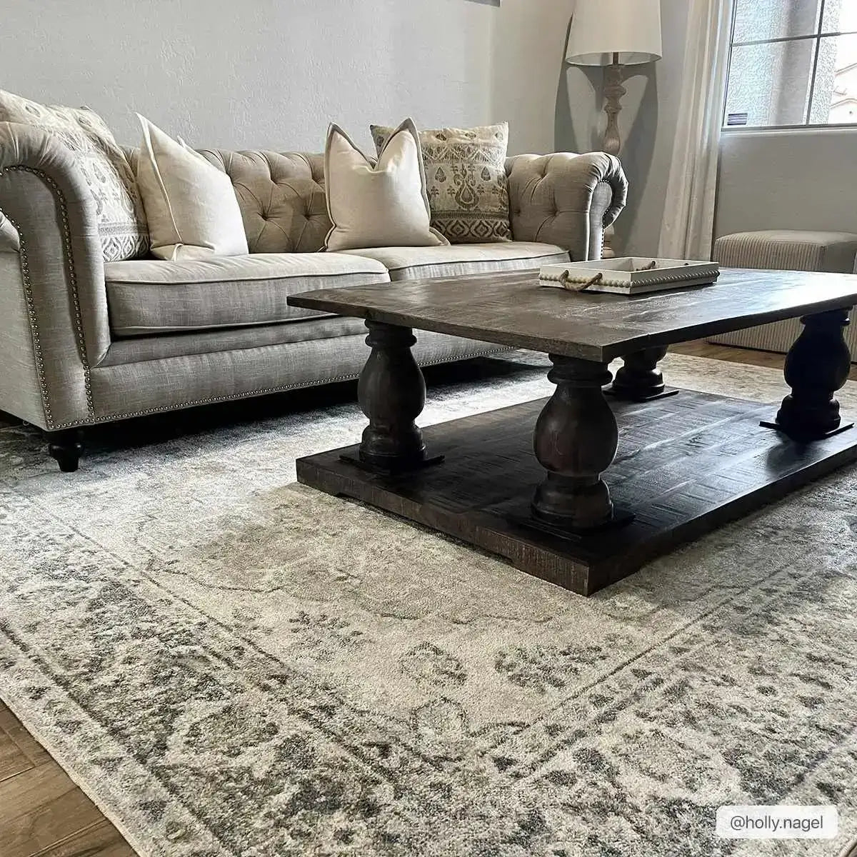 Rudo Blue Washable Area Rug - Boutique Rugs