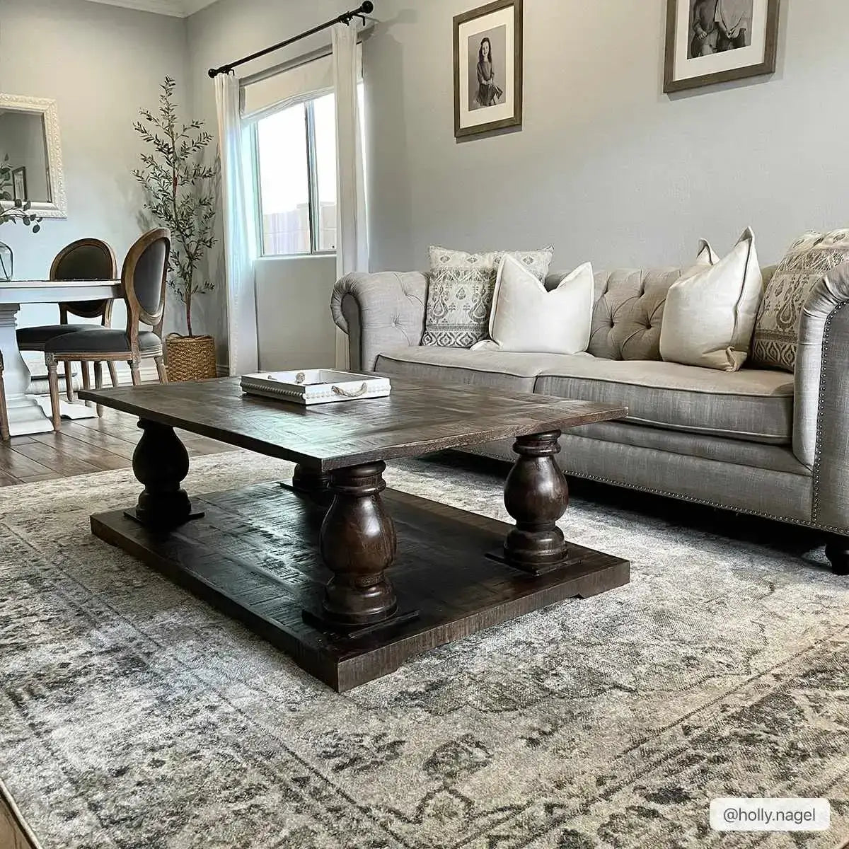 Rudo Blue Washable Area Rug - Boutique Rugs