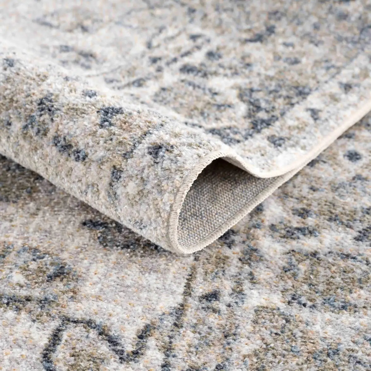 Rudo Blue Washable Area Rug - Boutique Rugs