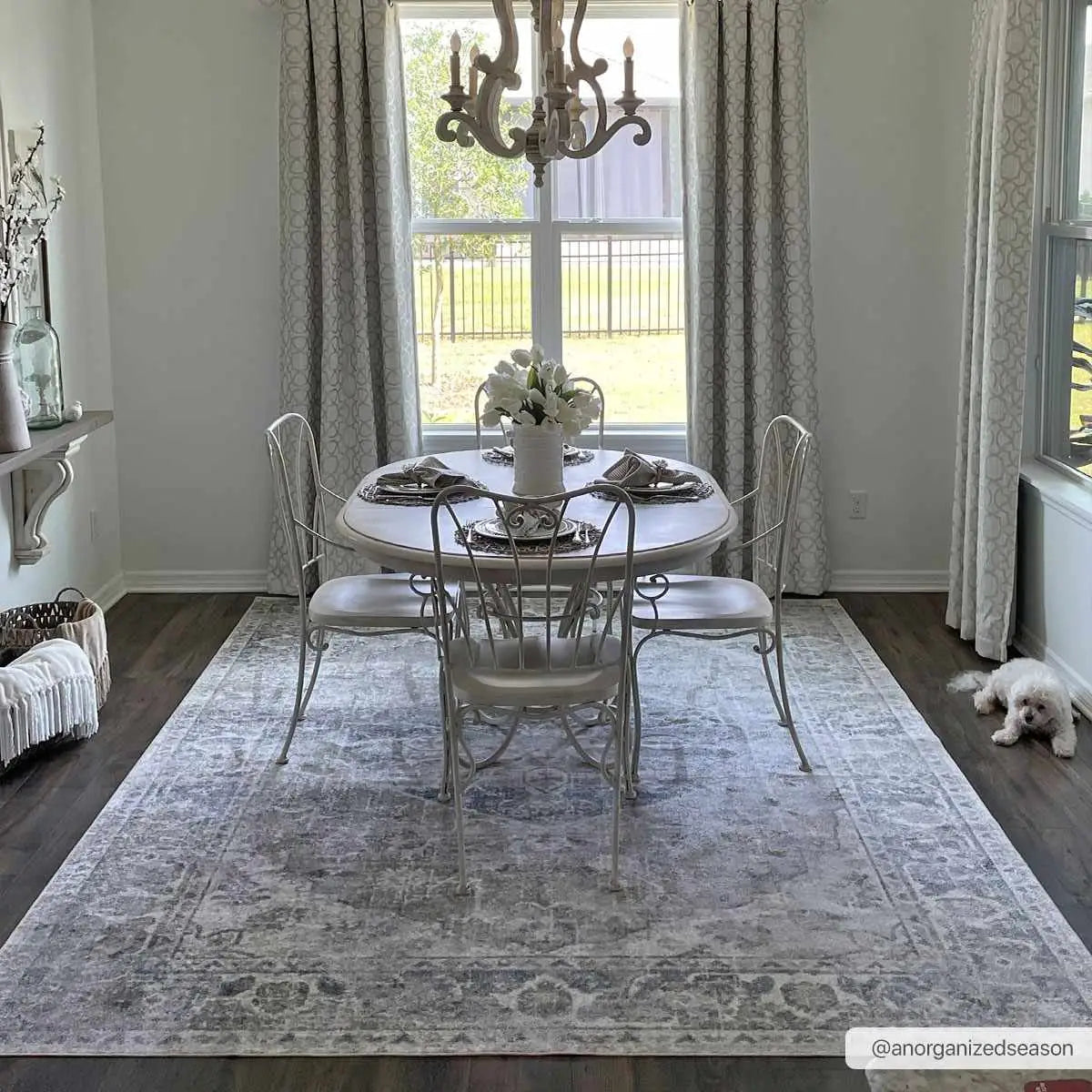 Rudo Blue Washable Area Rug - Boutique Rugs