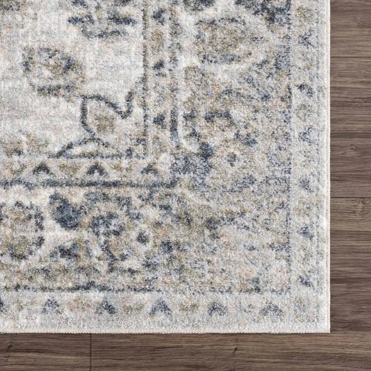 Rudo Blue Washable Area Rug - Boutique Rugs